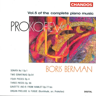 Boris Berman PROKOFIEV: Piano Music (Complete), Vol. 5