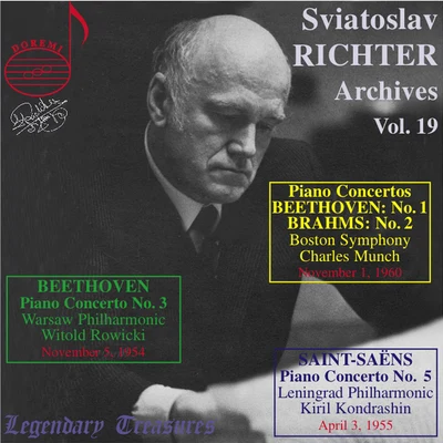 Witold Rowicki/Warsaw Philharmonic Orchestra/Radio Announcer - 1 November, 1960/Leningrad Philharmonic Orchestra/Charles Munch/Sviatoslav Richter Richter Archives, Vol. 19: 1960 Boston Symphony Debut (Live)