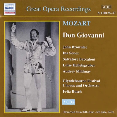 Fritz Busch MOZART: Don Giovanni (Glyndebourne) (1936)