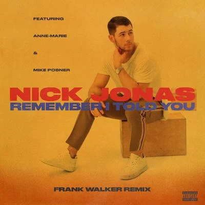 Anne-Marie/Nick Jonas/Mike Posner/Frank Walker Remember I Told You (Frank Walker Remix)