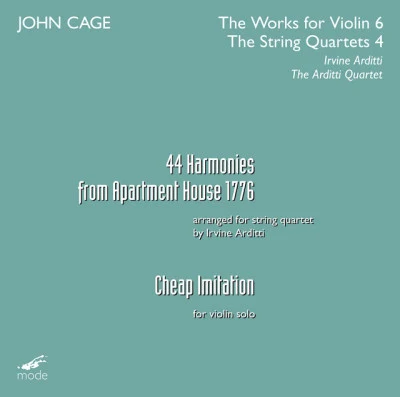 Arditti Quartet/John Cage/Irvine Arditti cage: the works for violin, Vol. 6 the string quartets, Vol. 4