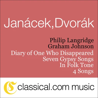 Graham Johnson Antonín Dvorák, In Folk Tone, Op. 73