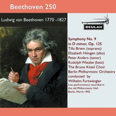 Wilhelm Furtwängler Beethoven 250 Symphony No. 9 in D Minor, Op. 125