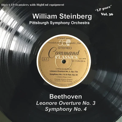 Pittsburgh Symphony Orchestra BEETHOVEN, L. van: Leonore Overture No. 3Symphony No. 4 (LP Pure, Vol. 36) (Pittsburgh Symphony, W. Steinberg) (1962)