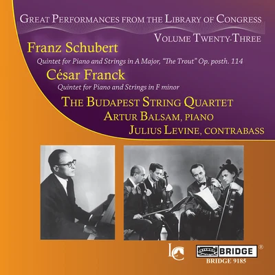 Jac Gorodetzky/Boris Kroyt/Mischa Schneider/Artur Balsam/Julius Levine/Joseph Roisman Great Performances from the Library of Congress, Vol. 23 (Live)