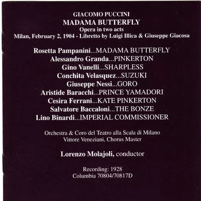 Rosetta Pampanini Puccini: Madama Butterfly