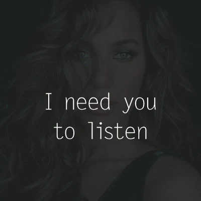 Leona Lewis I need you to listen