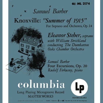 Rudolf Firkušný Barber: Knoxville-Summer of 1915, Op. 24 & Four Excursions, Op. 20 - Hanson: Piano Concerto in G Major, Op. 36 (Remastered)