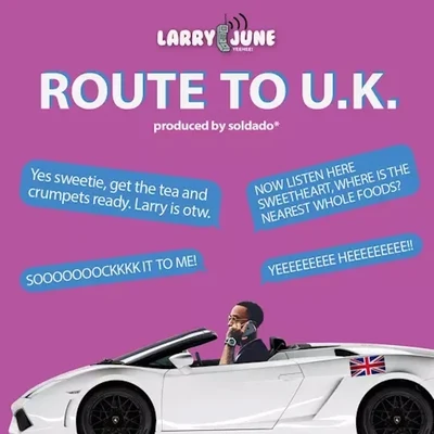 Larry June Route to U.K.