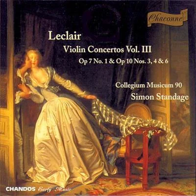 Simon Standage LECLAIR: Violin Concertos, Vol. 3