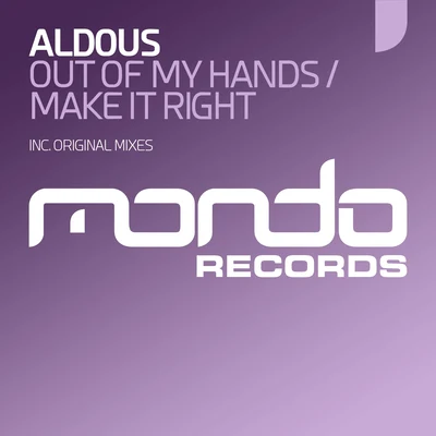 Aldous Out Of My Hands EP