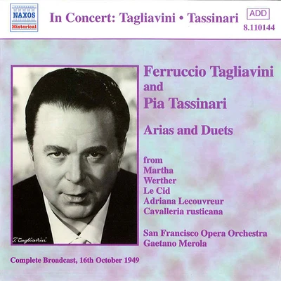 Ferruccio Tagliavini TAGLIAVINI, FerruccioTASSINARI, Pia: Arias and Duets (1949)