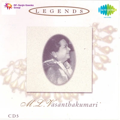 Various Artists/M.L. Vasanthakumari Legends M L Vasanthakumari Vol 5