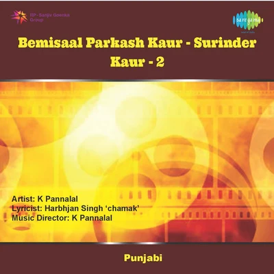 Surinder Kaur Bemisal Prakash Kaur And Surinder Kaur Volume 2